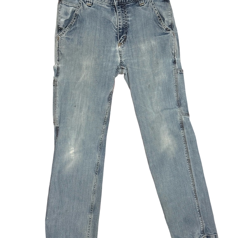 Carhartt Men's Faded Blue Straight Jeans